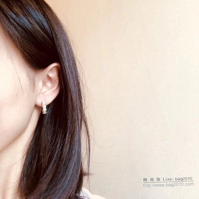 Tiffany純銀飾品 蒂芙尼女士專櫃爆款Schlumberger耳釘耳勾 Tiffany四鑽交叉滿鑽耳鉤耳環  zgt1748